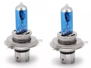Set de 2 becuri Halogen H4 55W +50% Alb Xenon 12V Carguard