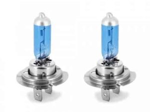 Set de 2 becuri Halogen H7 55W +50% Alb Xenon 12V Carguard