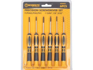 Set de surubelnite Worksite WT8091 6 buc PH00 PH0 PH1 -5/64" -1/8" -5/32"