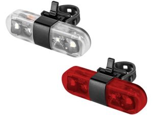 Set iluminat bicicleta fata/spate USB URZ3493 REBEL