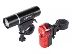 Set lumini fata/spate bicicleta VIPOW