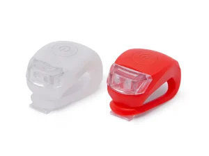 Set lumini LED pentru bicicleta TPE rezistent la apa/ 2buc fata si spate 57069B
