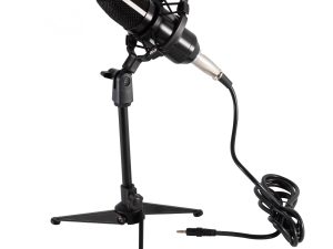 Set microfon profesional de studio tripod cablu XLR-3.5 mm SAL M 12