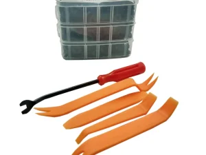 Set pentru auto 16 modele cleme din plastic 620buc + 5 unelte Carguard SCA002
