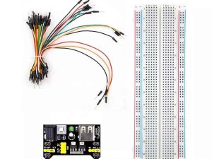 Set placa test breadboard 830 16.5x5.5x0.85cm +Set cabluri breadboard si alimentat