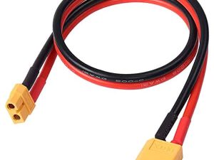 Set prelugitor mufa XT30 tata mama cu cablu siliconic 16AWG 50cm max 15A 500V