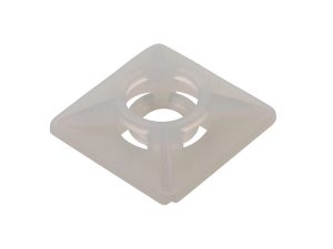 Set suporti cu adeziv patrat mic 19x19mm alb 100buc BAS.2MT.507 SapiSelco Italy