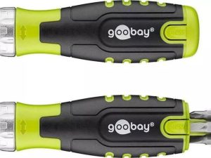 Set surubelnita cu 30biti si 9 tubulare CrV Goobay