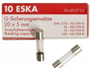 Siguranta fuzibila 800mA 5x20mm rapida ESKA