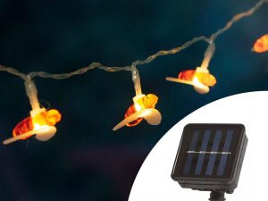 Sir de lumina solara IP44 LED albina 2.3m 20 LED alb cald