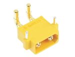 Soclu alimentare DC XT30 tata 2 pin pentru PCB THT galbena AMASS XT30PW-M