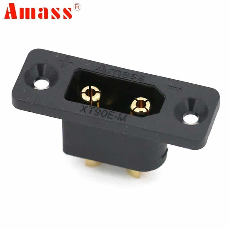 soclu-alimentare-dc-xt90-tata-pe-panou-2-pini-lipire-30a-500v-negru-amass-xt90e-m