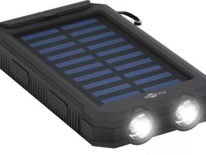 Solar PowerBank 8000mAh cu lanterna LED busola rezistent la socuri si apa Goobay