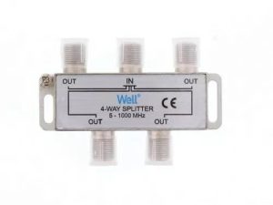 Spliter CATV 4 cai 1000Mhz Well