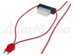 Splitter auto ATM 8A siguranta mini x1 0.75mm2 culoare rosu 4CarMedia
