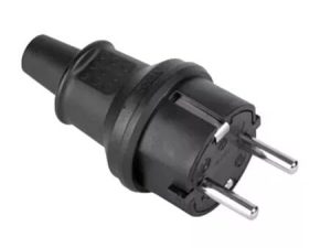 Stecher 16A 250V IP44 negru 2237 Kemot