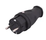 Stecher schuko cauciuc 16A 3500W IP44 Lezard 106-0400-0105