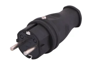 Stecher schuko cauciuc 16A 3500W IP44 Lezard 106-0400-0105