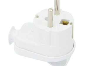 Stecher Shuko iesire laterala alb cu inel prindere WT-16U/Z/WE Plastrol