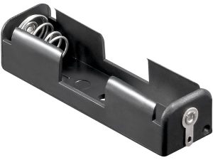 Suport 1x AA R6 cu urechi pentru lipire COMF BH-311-1D