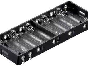 Suport baterie 10x AA R6 cu contacte pentru lipire Goobay