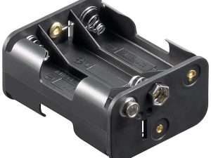 Suport baterie 6x AA R6 cu conector 9V negru 11467 Goobay