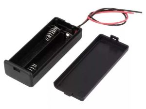 Suport baterii 2x AAA montare cu capac terminal cabluri 150mm COMF SBH-421-1A