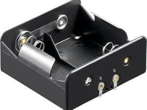 Suport baterii 2x D R20 cu Terminal de lipire Goobay 11033