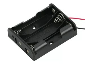 Suport baterii 3x AA cu fire 12cm