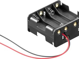Suport baterii 8x AA 58x63x28.7 mm cu fire terminale 15cm Goobay 81218