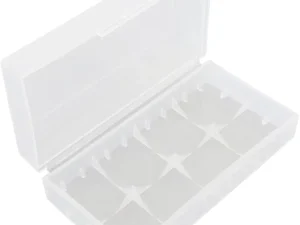 Suport carcasa pentru acumulatori 2x 18650 transparent