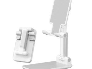 Suport reglabil de birou pentru telefon si tableta alb Choetech H88-WH-HW