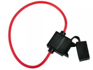 Suport siguranta 20mm auto pe fir cond. 1.5mm 30cm