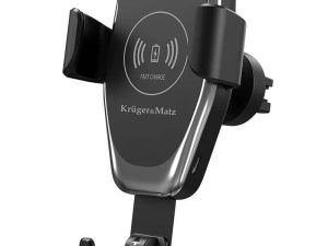 Suport telefon auto cu functie incarcare wireless QI inductiva Kruger&Matz