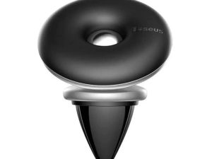Suport telefon Baseus StarRing/Air Argintiu pentru grila de ventilatie auto