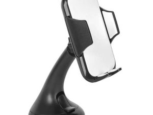 Suport UNIVERSAL auto negru-alb cu ventuza