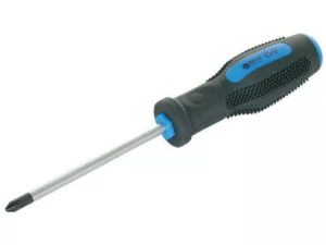 Surubelnita cruce PH2x100 varf magnetic din otel aliaj crom-vanadiu si maner cauciuc antiderapant MEGA 10332