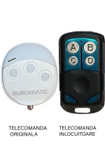 Telecomanda pentru poarta garaj de 2 si 4 canale cod fix 433.92MHz Proteco PTX 3EI compatibila cu originalul (844-1)