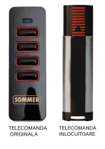 Telecomanda poarta garaj de 2 si 4 canale cod saritor 433.92MHz Sommer Pearl compatibila cu originalul (850)