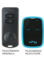 Telecomanda poarta garaj de 2 si 4 canale cod saritor 433.92MHz TAU 250-K-SLIM-RP compatibila cu originalul (851)