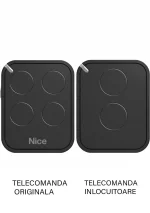Telecomanda poarta garaj de doua canale cod saritor 433.92MHz Nice Flo 2 R-E compatibila cu originalul (466)
