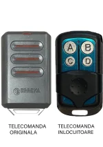 Telecomanda poarta garaj Erreka Kuma KM03 pe patru canale/ cod fix/ 433.92MHz
