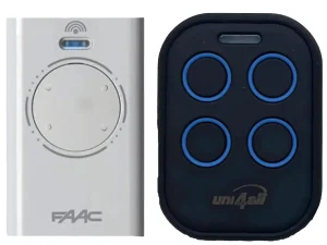 Telecomanda poarta garaj FAAC XT4 433 SLH de doua si patru canale/ cod saritor/ 433.92MHz (817)
