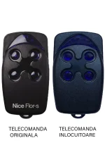 Telecomanda poarta garaj radio cu 4.5 milioane de combinatii Nice Flo 4 R-S Sistem cu cod dinamic de 433.92MHz cu autoinvatare s