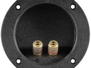 Terminal difuzor rotund 2 pini banane 4mm 105mm Goobay 11663
