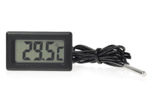 Termometru LCD + sonda alimentare 1.5V 2 baterii LR44