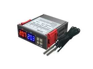 Termostat 230V 10A dublu cu doua sonde de temperatura STC-3008 E6246