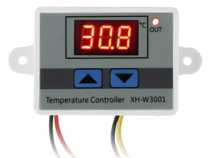 Termostat LCD temperatura XH-W3001 12V -50°C - +110°C