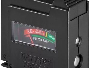 Tester baterii cu display analogic pentru AAA AA C D 9V si N Goobay