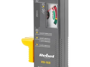 Tester baterii Rebel RB-168 pentru 9V /tip buton /AAA /AA /C /D